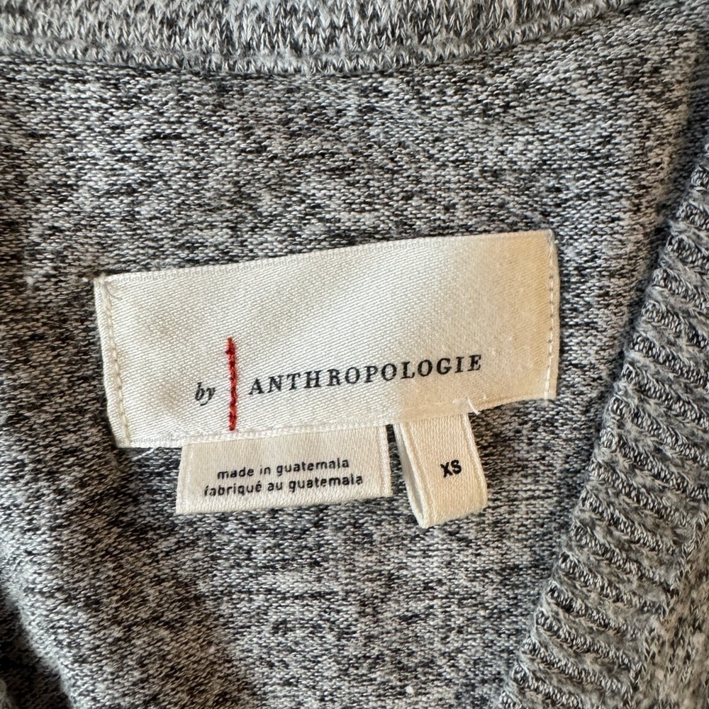 Anthropologie Gray V-Neck Sweater - Picture 2 of 5